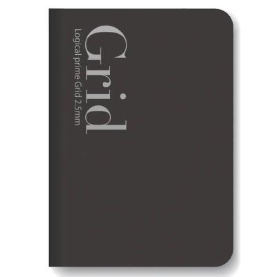 Opakowanie Notatnik B6 kratka 2,5 mm czarny