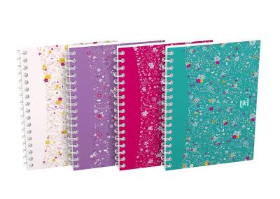 Notatnik Oxford Floral 2 spirale A6 50kartkowy 90g k5x5. Autor: Hamelin. SmakLiter.pl Okładka książki Notatnik Oxford Floral 2 spirale A6 50kartkowy 90g k5x5