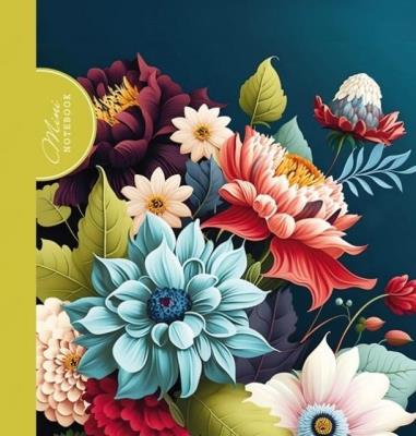 Opakowanie Notatnik ozdobny 100x100/48K kratka Flora limonka