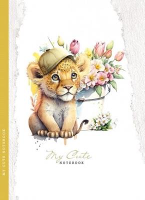 Opakowanie Notatnik ozdobny 143x200/48K kratka TW Lwiątko