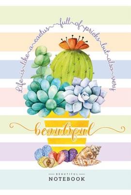 Opakowanie Notatnik ozdobny 64 strony kratka Kaktus w donicy