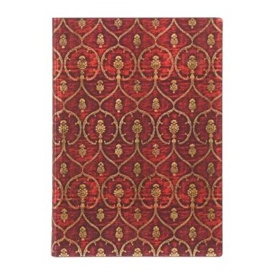 Opakowanie Notatnik w linie Paperblanks Red Velvet Midi Flexi