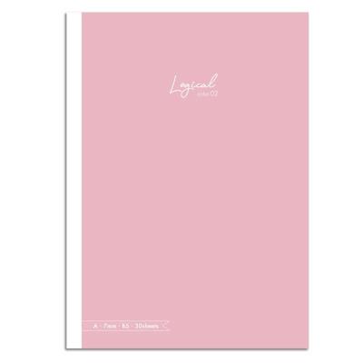 Opakowanie Notatnik z naklejkami B5 linia 7mm różowy