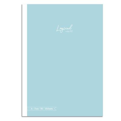 Opakowanie Notatnik z naklejkami B5 linia 7mm zielonkawy