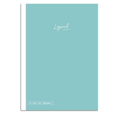 Opakowanie Notatnik z naklejkami B5 linia 7mm zielonkawy