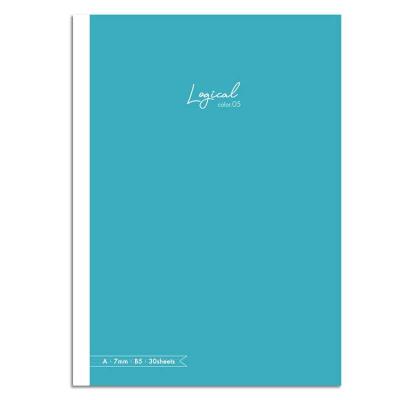 Opakowanie Notatnik z naklejkami B5 linia 7mm zielonkawy