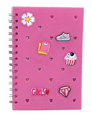 Opakowanie Notes A5/80K z wpinkami różowy STnux