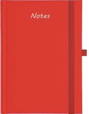 Opakowanie Notes A5 Albit z gumką kratka czerowny