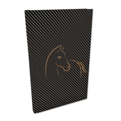 Opakowanie Notes A5 kratka Soft Touch Koń black