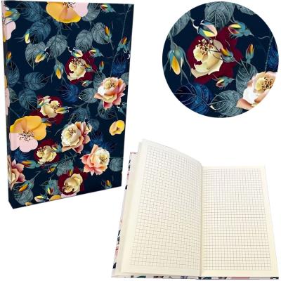 Opakowanie Notes A5 kratka żółte kwiatki BB220013