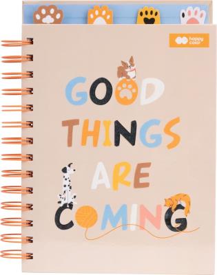 Notes A5 na spirali CAT&DOG z przekładkami 80 ark. Happy Color. Wydawca: HAPPY COLOR. SmakLiter.pl Opakowanie Notes A5 na spirali CAT&DOG z przekładkami 80 ark. Happy Color