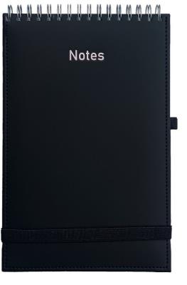 Opakowanie Notes A5 Vivella na spirali z gumką czarny