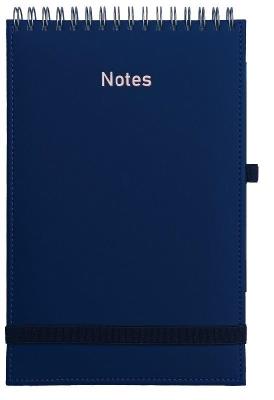 Opakowanie Notes A5 Vivella na spirali z gumką granatowy