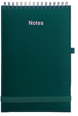 Opakowanie Notes A5 Vivella na spirali z gumką zielony