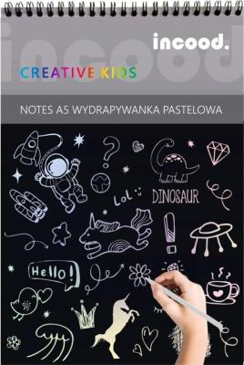 Notes A5 wydrapywanka pastelowa. Wydawca: incood.. SmakLiter.pl Opakowanie Notes A5 wydrapywanka pastelowa