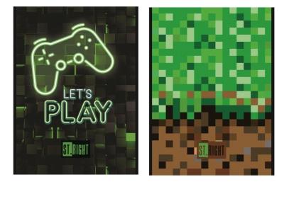 Opakowanie Notes A6/50K kratka mix chłopięcy (10szt)