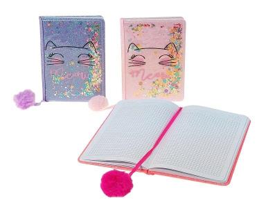 Opakowanie Notes brokatowy Kotek MIX