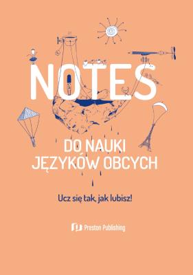 Okładka książki Notes do nauki języków obcych brzoskiwniowy