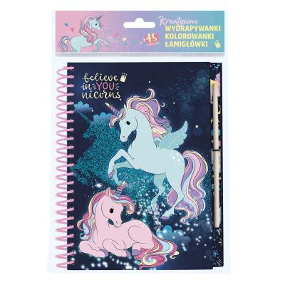 Opakowanie Notes kreatywny z wydrapywankami Jednorożec 13