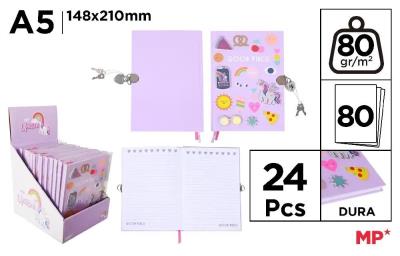 Opakowanie Notes na kłódkę A5 Unicorn 148x210mm