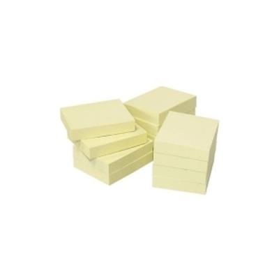 Opakowanie Notes samoprzylepny 3szt. 50x40mm żółty zgrzewka 12 sztuk