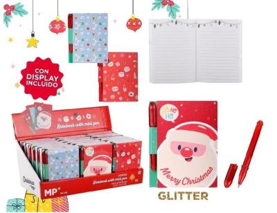 Notes świąteczny z mini długopisem MIX. Wydawca: MP Main Paper. SmakLiter.pl Opakowanie Notes świąteczny z mini długopisem MIX