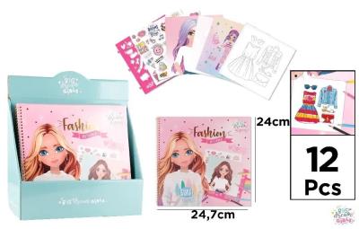 Opakowanie Notes z naklejkami dla projektantek Big Dream Girl