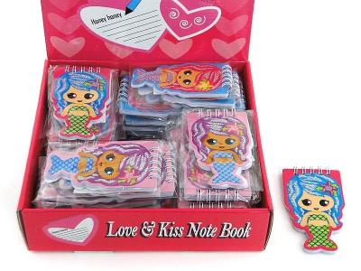 Opakowanie Notesik na spirali Syrenki (48szt)