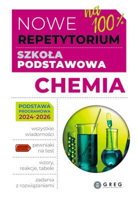 Nowe Repetytorium SP Chemia. Autor: Joanna Pabian-Rams, Małgorzata Krajewska. SmakLiter.pl Okładka książki Nowe Repetytorium SP Chemia