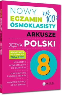 Okładka książki Nowy Egzamin ósmoklasisty J. polski Arkusze