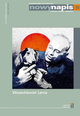 Okładka książki Nowy napis liryka epika dramat nr 10/2021