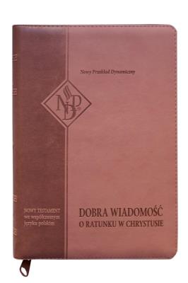 Okładka książki Nowy Testament NPD róż wenecki z paginatorami