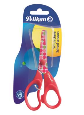 Nożyczki ergonomiczne Fancy 5 cm. Wydawca: Pelikan. SmakLiter.pl Opakowanie Nożyczki ergonomiczne Fancy 5 cm