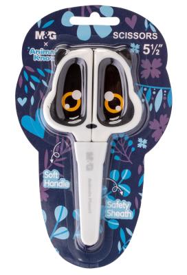 Opakowanie Nożyczki szkolne Animal Planet 13,6cm z zabezpieczeniem ostrza 1 szt. mix