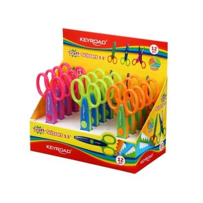 Opakowanie Nożyczki szkolne ozdobne, zygzak 14cm (12szt)