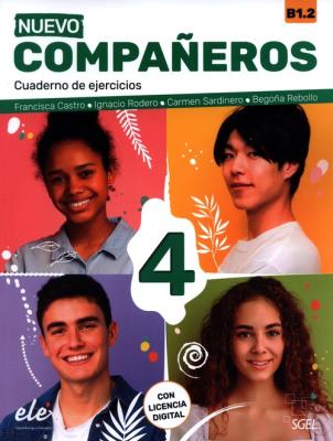 Nuevo Compañeros 4  Cuaderno de ejercicios. Autor: Castro Francisca, Rebollo Begoña. SmakLiter.pl Okładka książki Nuevo Compañeros 4  Cuaderno de ejercicios