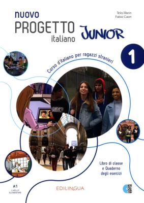 Nuovo Progetto italiano Junior 1 podręcznik + ćwiczenia. Autor: Marin Telis, Caon Fabio. SmakLiter.pl Okładka książki Nuovo Progetto italiano Junior 1 podręcznik + ćwiczenia