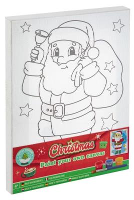 Obrazek świąteczny na płótnie Mikołaj 20x15cm. Wydawca: Grafix. SmakLiter.pl Opakowanie Obrazek świąteczny na płótnie Mikołaj 20x15cm