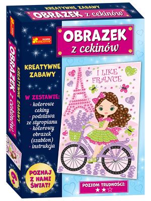 Opakowanie Obrazek z cekinów. Podróże małe i duże. Francja