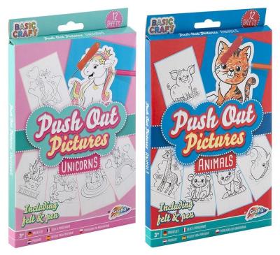 Opakowanie Obrazki wypychane 12 arkuszy