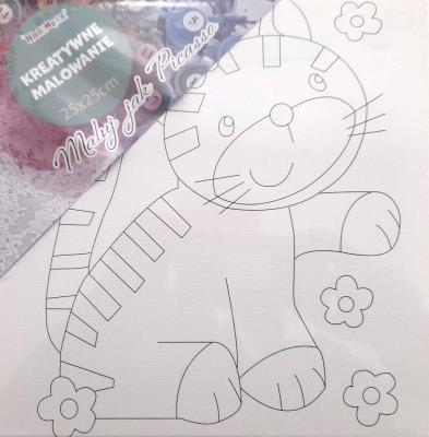 Opakowanie Obrazy do malowania Kotek 25cmx25cm