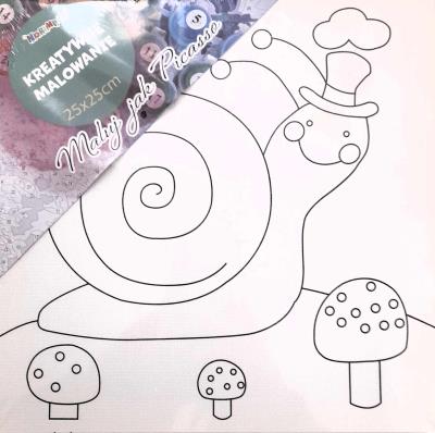 Opakowanie Obrazy do malowania Ślimak 25cmx25cm