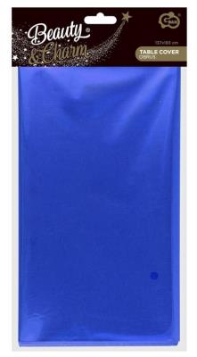 Opakowanie Obrus foliowy, metaliczny niebieski 137x183cm