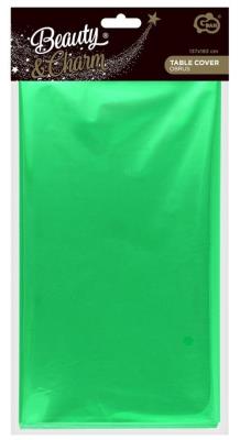 Opakowanie Obrus foliowy, metaliczny zirelony 137x183cm