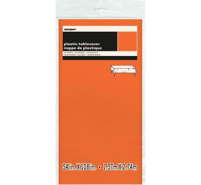 Opakowanie Obrus foliowy pomarańczowy 213x137cm