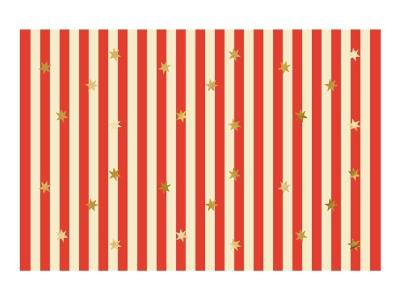 Opakowanie Obrus papierowy Pasy z gwiazdkami 180x120cm