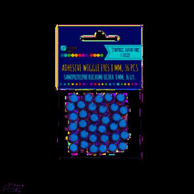 Opakowanie Oczka samoprzylepne 8mm nieb. 36szt.