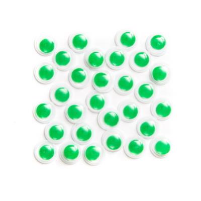 Opakowanie Oczka samoprzylepne 8mm zielone  36szt.