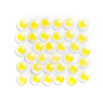 Opakowanie Oczka samoprzylepne 8mm żółte 36szt.