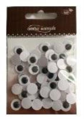 Opakowanie Oczy okrągłe samoprzylepne 1cm 50szt